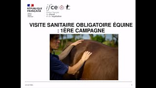 Visite sanitaire obligatoire équine 1ère campagne  Marie Noëlle Lemouland [upl. by Nnalatsyrc678]