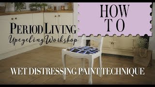 How to upcycle furniture using the wet distressed chalk paint technique [upl. by Nytsirhc84]