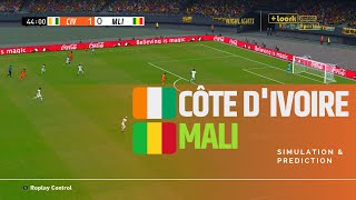 Côte dIvoire vs Mali Highlights  CAF Africa Cup of Nations 2023 • Simulation amp Prediction [upl. by Drescher]