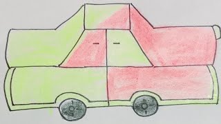 Car drawing  How to draw car  Draw car [upl. by Bohun965]