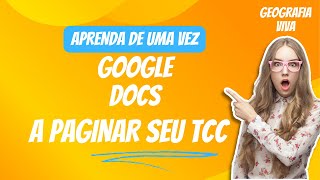 Numerar as páginas de trabalho acadêmico com o Google Docs Aprenda em 2 minutos [upl. by Meuser141]