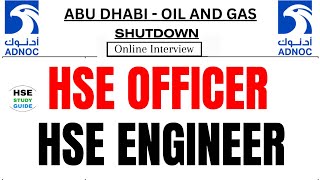 HSE Officer and HSE Engineer Jobs at ADNOC Project  ADNOC HSE Jobs hsestudyguide [upl. by Acker]