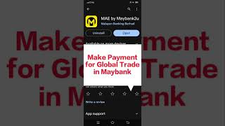 Make Global Trade Payment to Maybank Investment Bank using MAE app [upl. by Eizzik103]