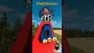 CR7 vs Messi vs Mbappe Jumping chalenge 😱 beamngdrive urcr7 messi [upl. by Nylaj]