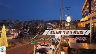 4K Göreme Cappadocia Evening Walk  Walking Tour [upl. by Aihsele900]