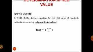 Hydrophilic Lipophilic Balance HLB [upl. by Oika]