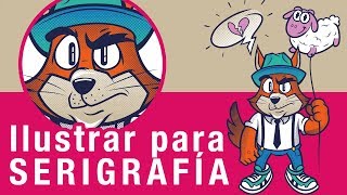 Tutorial ilustra para serigrafía [upl. by Rhyne]