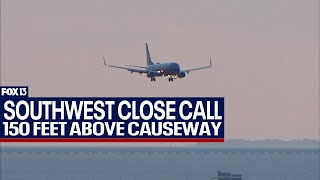 Close call for Southwest Airlines flight into Tampa [upl. by Ereynihc]