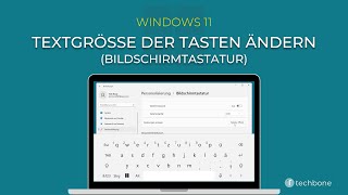 Textgröße der Tasten ändern Bildschirmtastatur Windows 11 [upl. by Nyrmak96]