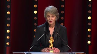 Charlotte Rampling honored in Berlin [upl. by Pauiie]