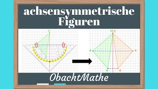 achsensymmetrische Figuren  ganz einfach erklärt  Urpunkt und Bildpunkt  ObachtMathe [upl. by Rehpetsirhc33]