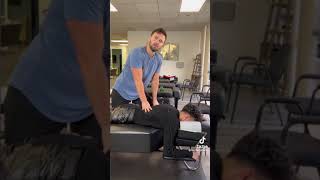 His WHOLE back cracked 🤯 JamesCharles chiropractor cracks adjustment health shorts [upl. by Ramirol686]