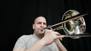 Brahms Symphony no1 bass trombone excerpt 4th movement GSO Milán Mezősi  bass trombone [upl. by Treb]