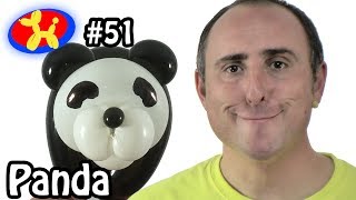 Balloon Panda  Balloon Animal Lessons 51 [upl. by Yhtir]