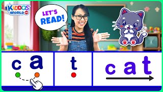 Teach Kids How to Read 3Letter Words  Easy Way to Learn Reading for Kids with Miss V [upl. by Shirberg920]