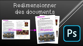 Redimensionner des documents avec Photoshop [upl. by Loris818]