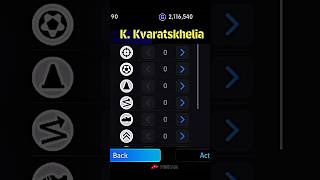 K Kvaratskhelia secret ultra pro training 🤯🔥 efootball efootball2024 efootball2023 pes shorts [upl. by Aiderfla854]