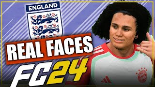 FC 24 🇬🇧 ENGLAND Wonderkids with Real Faces YOUNG TALENTS  Career Mode [upl. by Annaej]