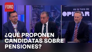 Visión de las candidatas presidenciales sobre el sistema de pensiones  Es la Hora de Opinar [upl. by Alexi211]