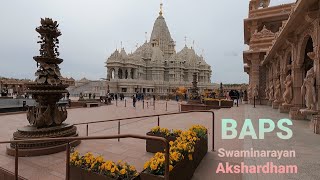 Largest Hindu Temple in the US  Walk Around  BAPS Swaminarayan Akshardham  Robbinsville NJ 🇺🇸 [upl. by Dottie831]