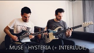 MUSE  Interlude  Hysteria GUITAR amp BASS COVER [upl. by Macnair608]