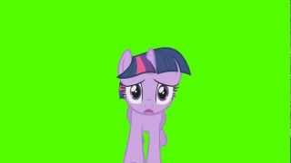 Twilight Sparkle Worried Run Cycle  Green Screen Ponies [upl. by Eirallam]