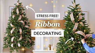 HOW TO PUT RIBBON ON A CHRISTMAS TREE LIKE A PRO 🎄 Easy StepbyStep Ribbon Guide [upl. by Alicul]