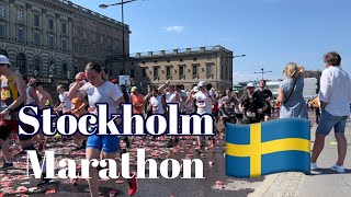 Sweden Stockholm Marathon in the beautiful weather [upl. by Hetti]