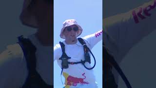 Man Walks Worlds Longest Slackline Between Italy and Sicily RedBull slackliner [upl. by Yelkcub]