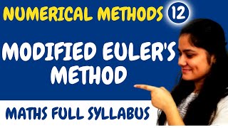 Introduction to Modified Eulers MethodNumerical MethodsDream Maths [upl. by Luo]