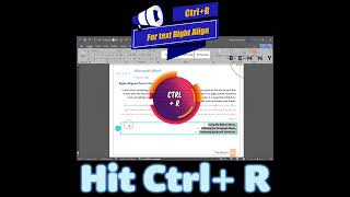 RightAlign with shortcut wordtutorial paragraph alignment [upl. by Loree]