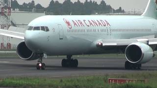 Air Canada Boeing 767300ER Landing at NRT 34R [upl. by Ammadis330]