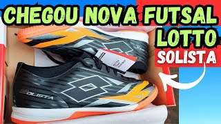 SERÁ QUE VALE COMPRAR❓ NOVA CHUTEIRA FUTSAL LOTTO SOLISTA‼ BIQUEIRA COSTURADA👍 E O AMORTECIMENTO😥 [upl. by Leandre466]