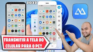 COMO TRANSMITIR A TELA DO CELULAR NO PC COM APOWERMIRROR 2022 [upl. by Snyder]