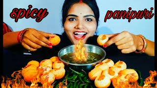 SPICY PANIPURI CHALLENGE  PANIPURI EATING CHALLENGE  INDIAN STREET FOOD  EATING VERY SPICY FOOD [upl. by Aniara]