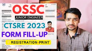 OSSC CTS JE 2023 APPLY ONLINE  OSSC JUNIOR ENGINEER CIVIL FORM FILL UP 2023  OSSC JE CIVIL 2023 [upl. by Inger]