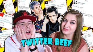 ARTV REACTS TO HIS TWITTER BEEF BRENDON URIE HALSEY AWSTEN KNIGHT amp MORE [upl. by Alyat]