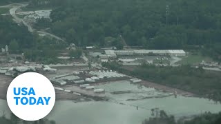 Aerial view of Helenes destruction in North Carolina  USA TODAY [upl. by Hancock769]