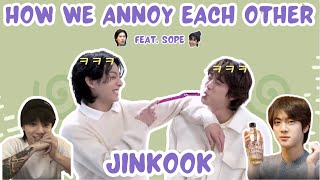 JinKook  KookJin  How We Annoy Each Other  Jins Unofficial Roommate feat Sope [upl. by Aicilas]