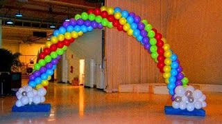 como hacer decoraciones con globos paso a paso [upl. by Sedrul]