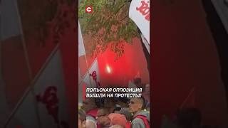 Польская оппозиция вышла на протесты польша политика протесты оппозиция новости [upl. by Anegroeg]