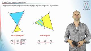 Gelijkvormigheid  snavelfiguur amp zandloperfiguur  WiskundeAcademie [upl. by Nylehtak]
