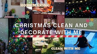 CHRISTMAS 🎄 CLEAN AND DECORATE WITH ME 2023  CLEAN WITH ME  HOMEMAKING MOTIVATION  M BROSE HOME [upl. by Shiverick]