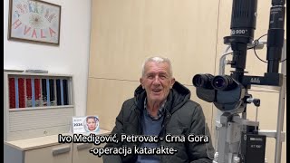 Operacija katarakte  mrene iskustvo pacijenta iz Crne Gore specijalna bolnica Sveti Vid [upl. by Guttery189]