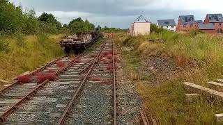 Telford Steam Railway travelling along on a brake van Sunday 772024 [upl. by Nadbus]