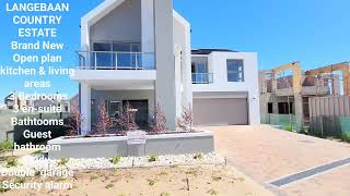 Brand new Double Storey House For Sale in Langebaan Country Estate Langebaan [upl. by Meggi]