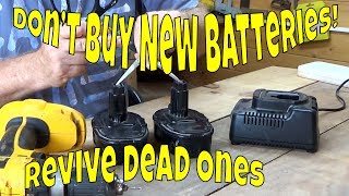 How to revive a dead rechargeable power tool battery easily [upl. by Oiramat621]