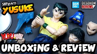 YUSUKE SH Figuarts Yu Yu Hakusho Unboxing e Review BR [upl. by Alben]