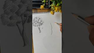 Easiest Tree TREE Drawing Technique🤩 How to Draw Tree Step By Step shorts [upl. by Aneahs962]