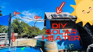 No Electricity Needed 🤩 DIY Solar Pool Heater [upl. by Garner]